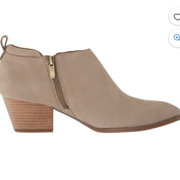 Nordstrom Franco Sarto Granite Suede Ankle Bootie w/ Heel - Picture 1 of 10